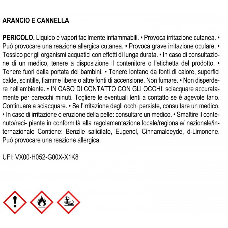 Muhà PROFUMATORE D’AMBIENTE FLOWER DIFFUSER ARANCIO E CANNELLA 60 ML