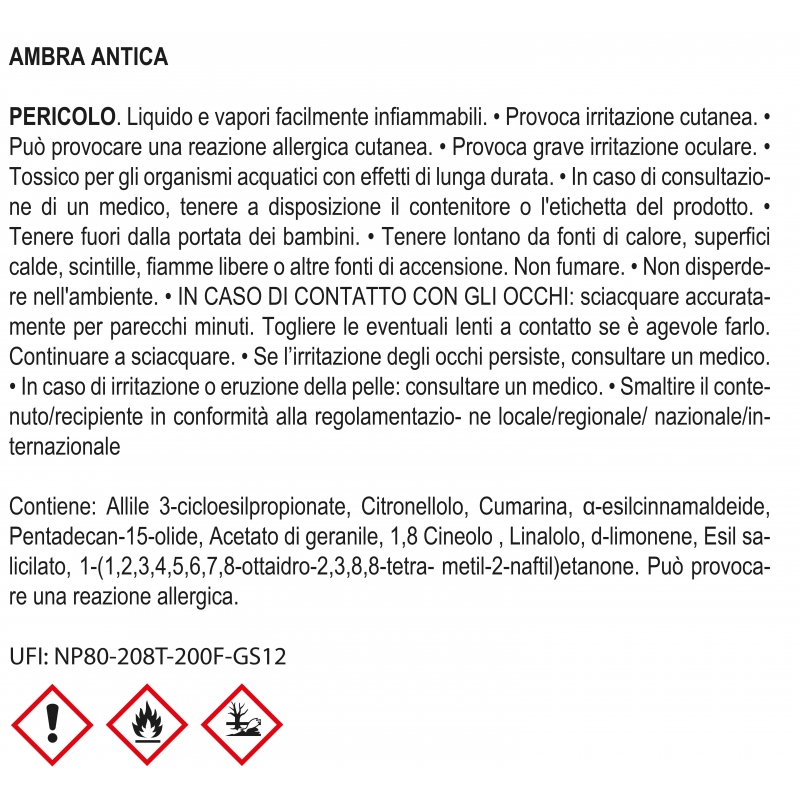 Muhà PROFUMATORE D’AMBIENTE ROSA DIFFUSER AMBRA ANTICA 50 ML