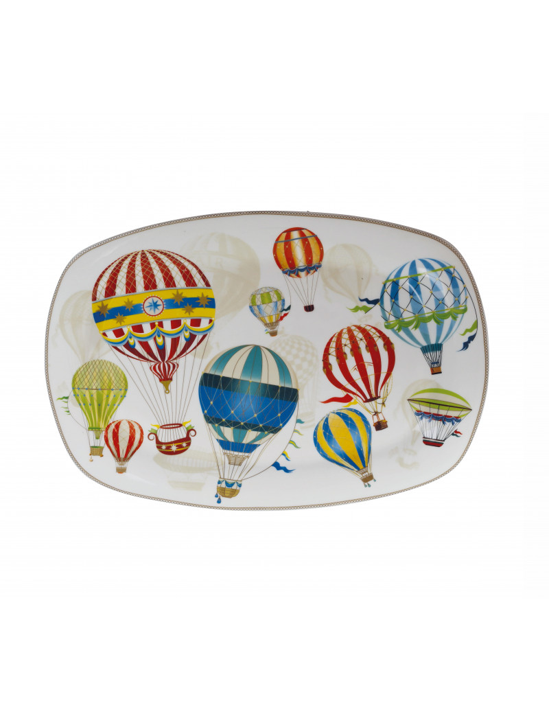 Brandani  VASSOIO LE MONGOLFIERE NEW BONE CHINA