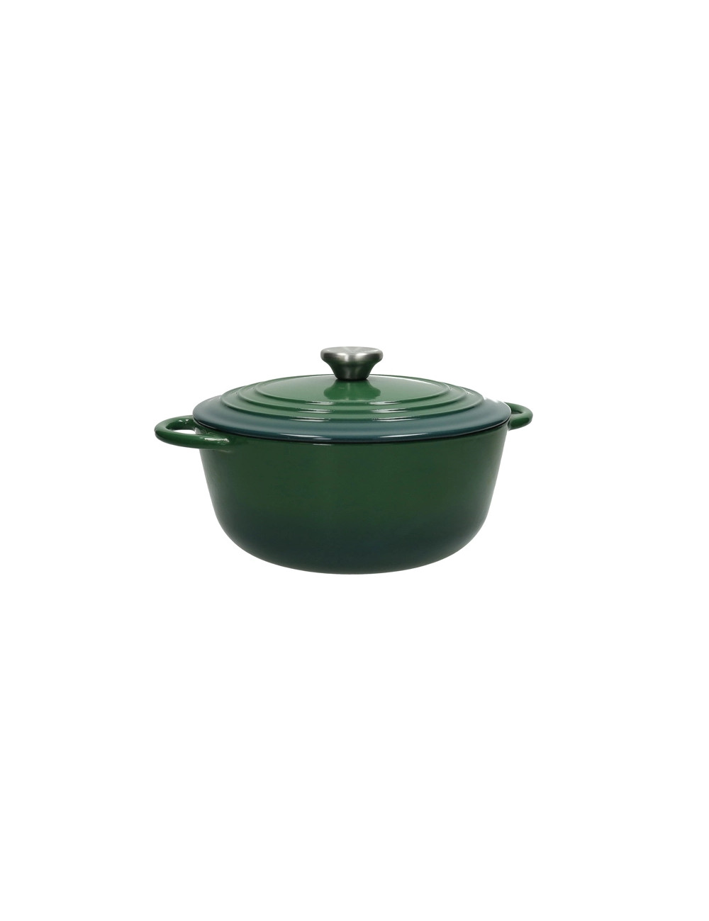 BRANDANI CASSERUOLA COCOTTE VERDE GHISA SMALTATA 4 LT