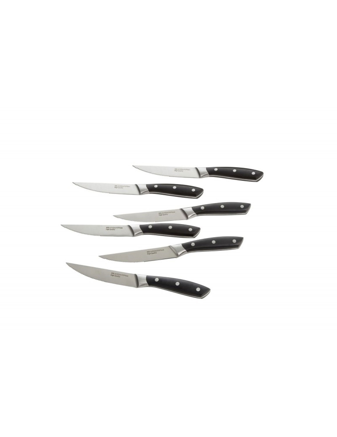 Brandani Coltello Bistecca Forgiato Alta Qualita Set 6 pezzi