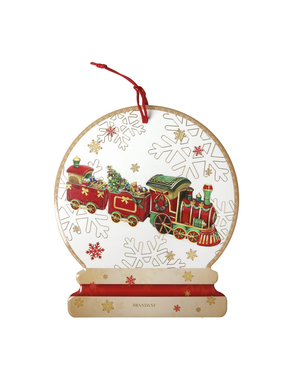 BRANDANI DECORAZIONE CHRISTMAS TRENINO CERAM-SUGHERO SOTTOPENTOLA