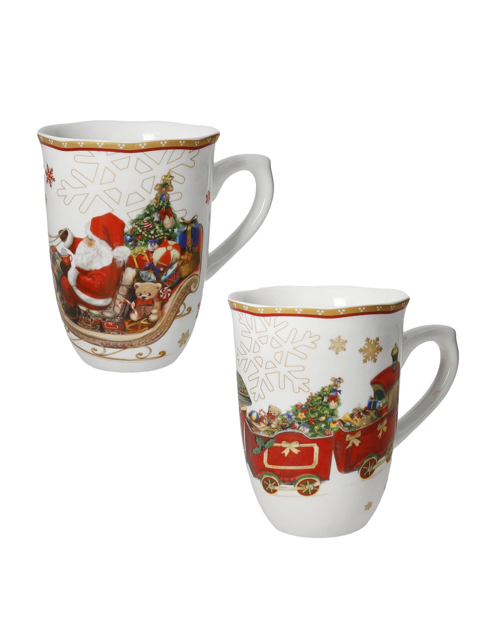 BRANDANI MUG CHRISTMAS SET 2 PZ PORCELLANA