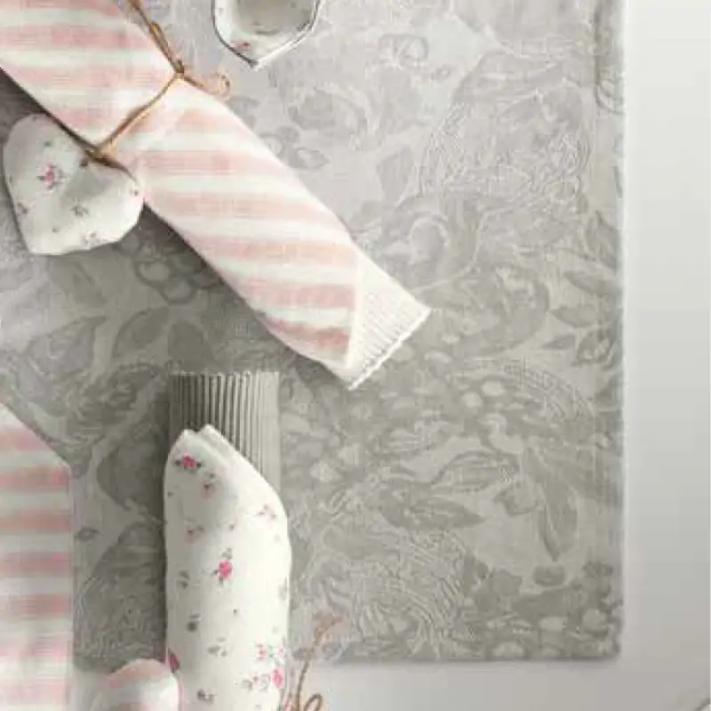 BRANDANI Runner jacquard grigio 45×140 cm-nonna rosa-brandani