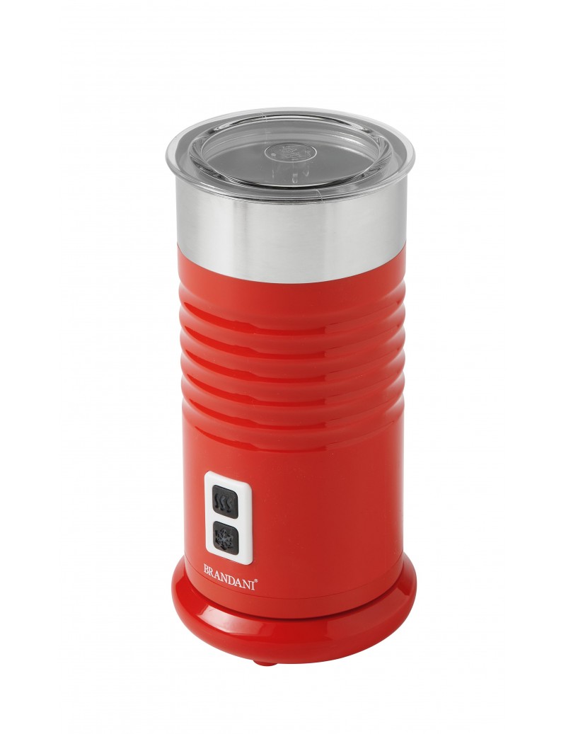 BRANDANI SCALDA-MONTA LATTE SCHIUMOTTOAUTOMATICO ROSSO INOX-PC