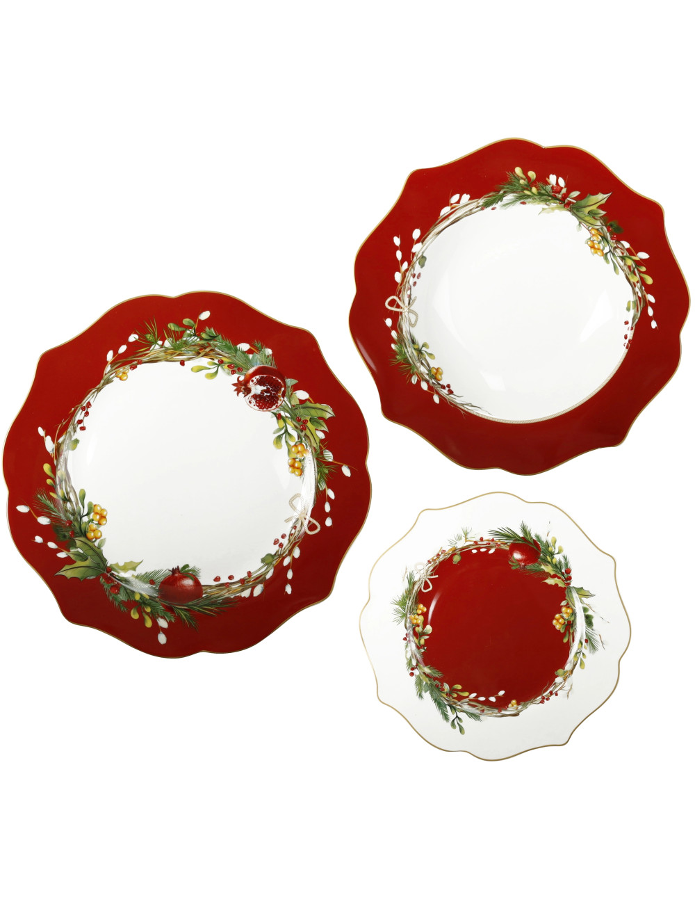 BRANDANI SERVIZIO PIATTI TAVOLA 18 PZ CAROL NEW BONE CHINA