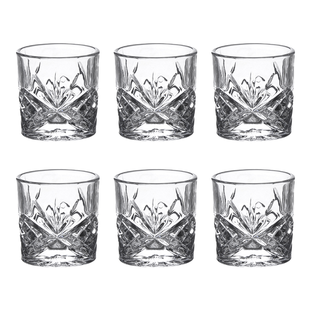 BRANDANI SET 6 BICCHIERINI SHOT ROCK & ROLL SET 6 PZ VETRO