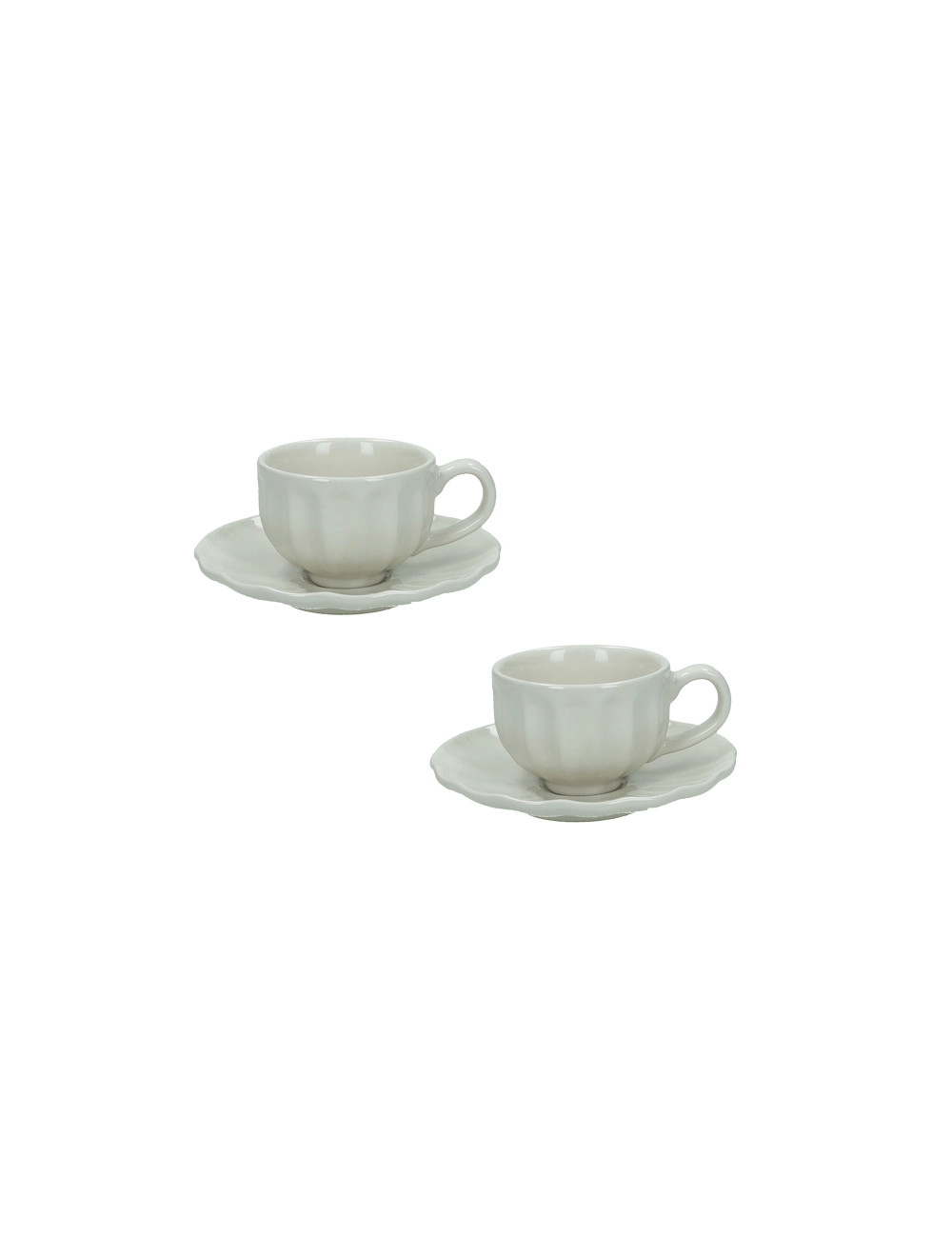 BRANDANI TAZZINA CAFFE’ CALIPSO AVORIO SET 2 PZ