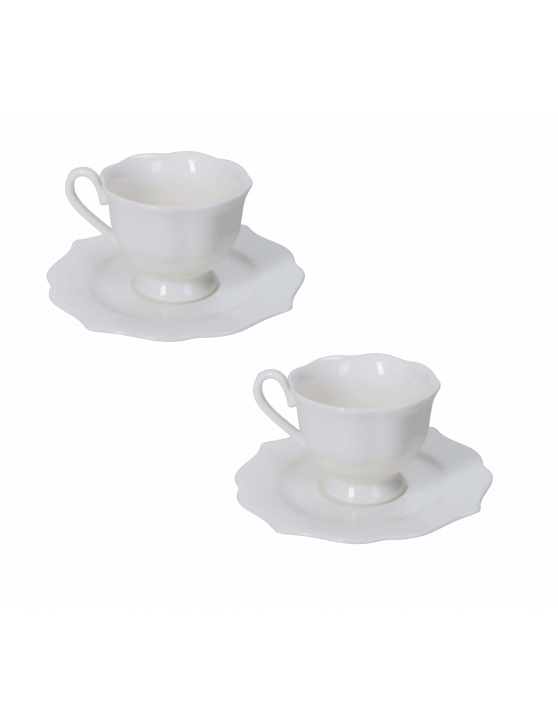 BRANDANI TAZZINA CAFFE QUEEN SET 2 PZ NEW BONE CHINA