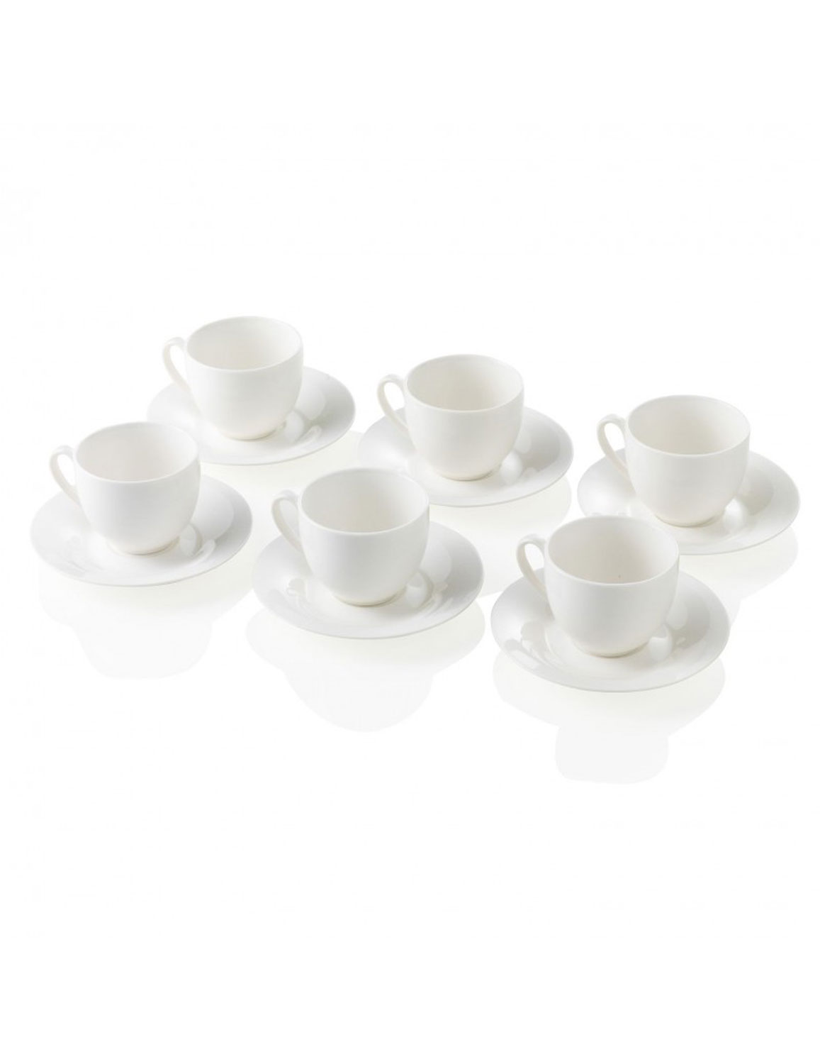 Brandani Tazzine Caffe Panna Montata Set 6 Pezzi New Bone China