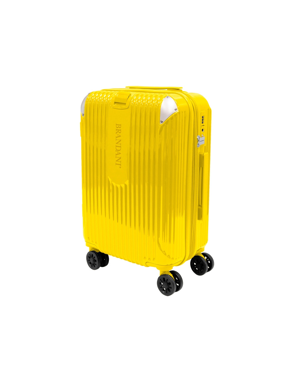 BRANDANI TROLLEY ESPANDIBILE GIALLO POLICARBONATO-METAL