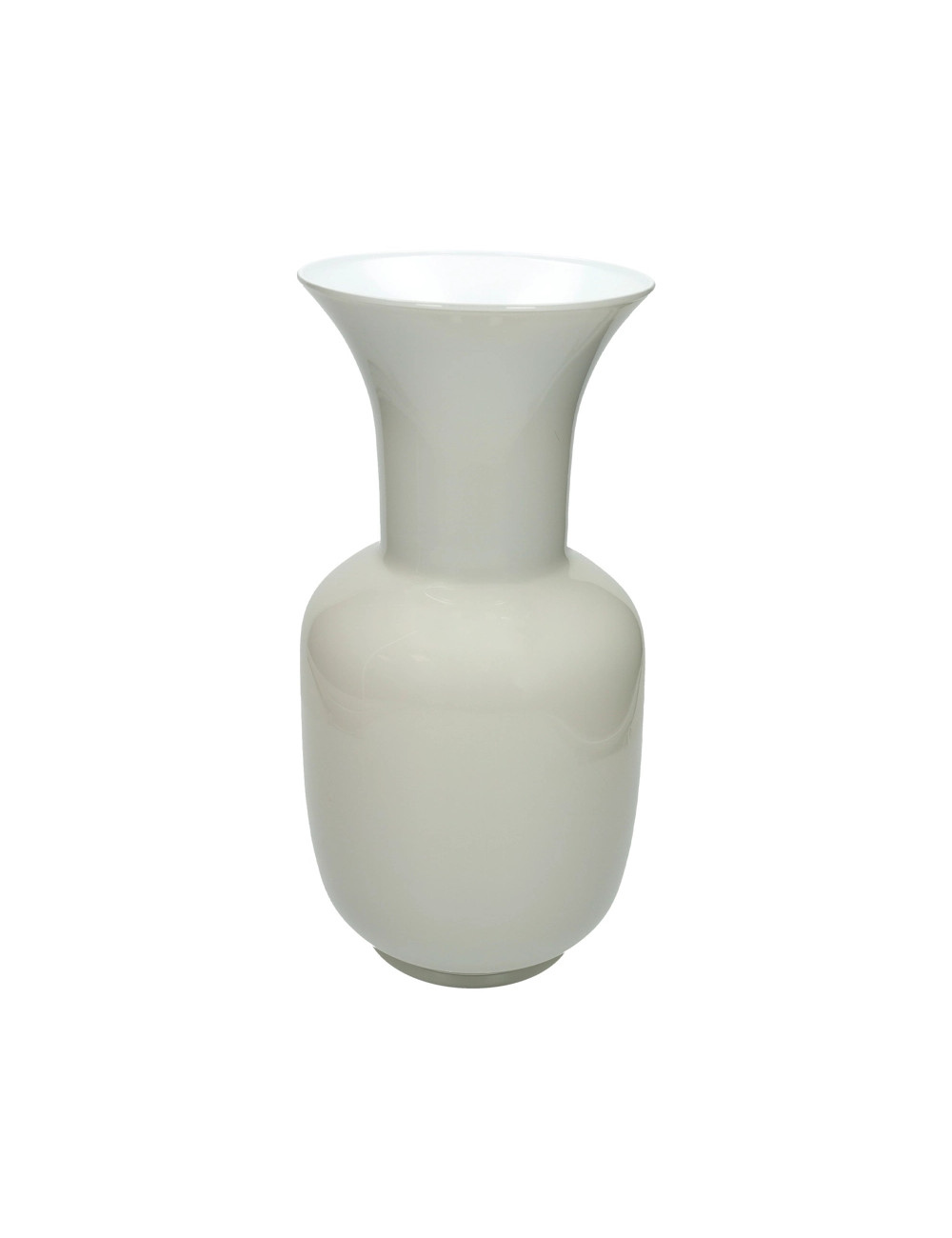 BRANDANI VASO ARGO BICOLOR GRIGIO-BIANCO VETRO 37H