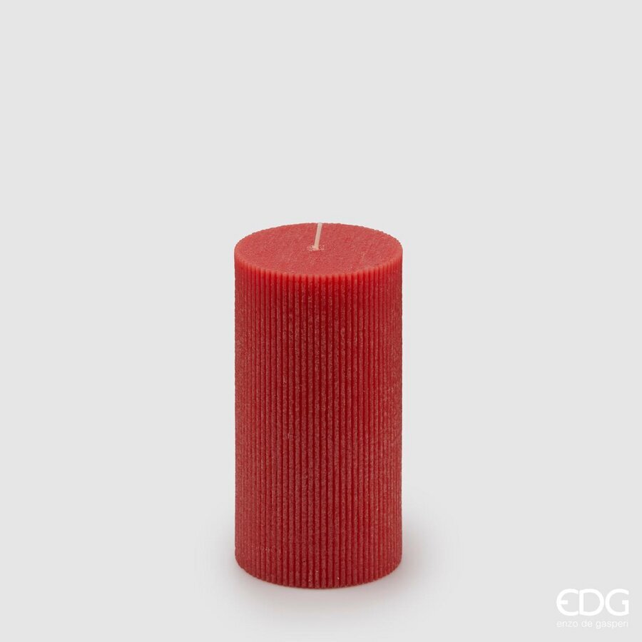 EDG Candela Natalizia DORICA H 15 CM D.8 ROSSO