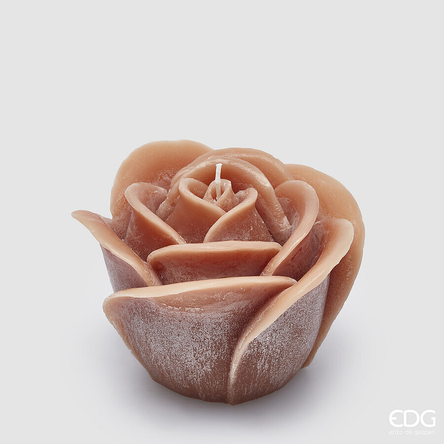 EDG candela Natalizia ROSE H 10 CM D. 13 CM COLORE ROSA