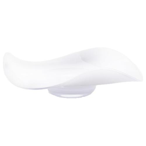 EDG Centrotavola piatto onde bianco h10 d 38 cm piccolo