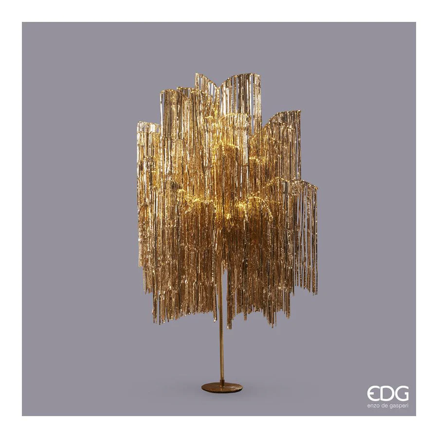 EDG Decorazione Natalizia Albero Led Frange Champagne 960