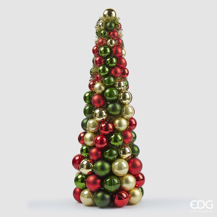 EDG Decoro Natale CONO Topiary Pallemix multicolor h 65