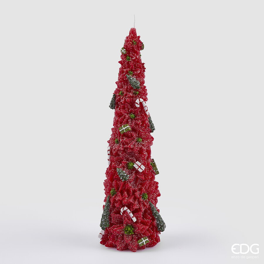 EDG ENZO DE GASPERI Candela Stella Natale Cono H 33  cm