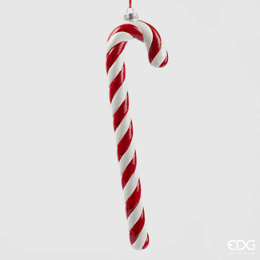 EDG Enzo De Gasperi DECORO Natale Candycane da Appendere H 39 Cm