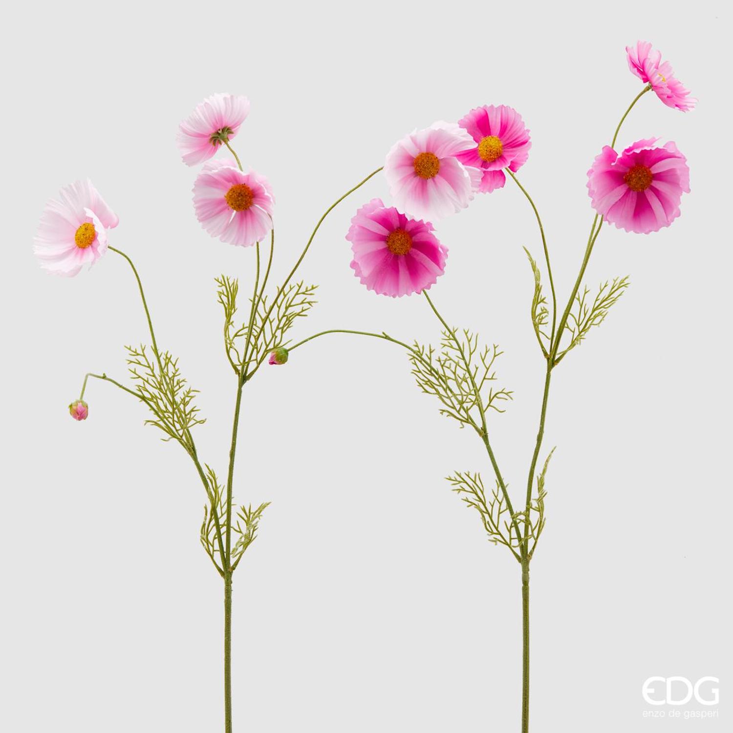 EDG Fiori Artificiali COSMOS Rex MARGHERITA RAMO rosa H90