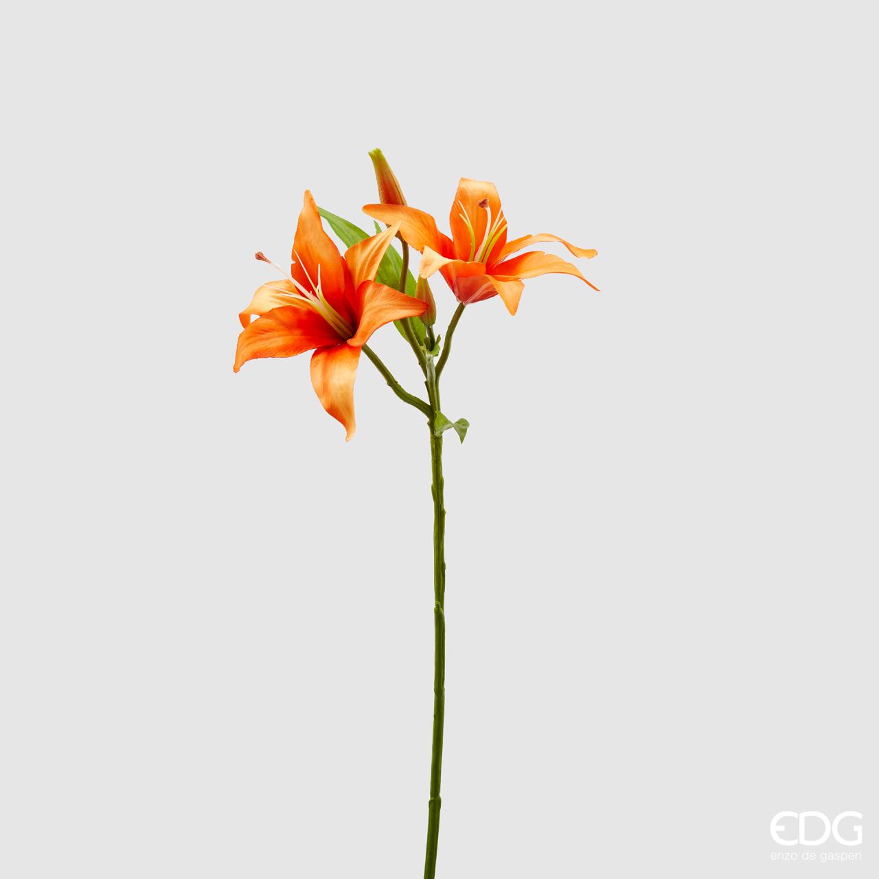 EDG Fiori Artificiali LILIUM CASABLANCA RAMO CON 2 FIORI H66