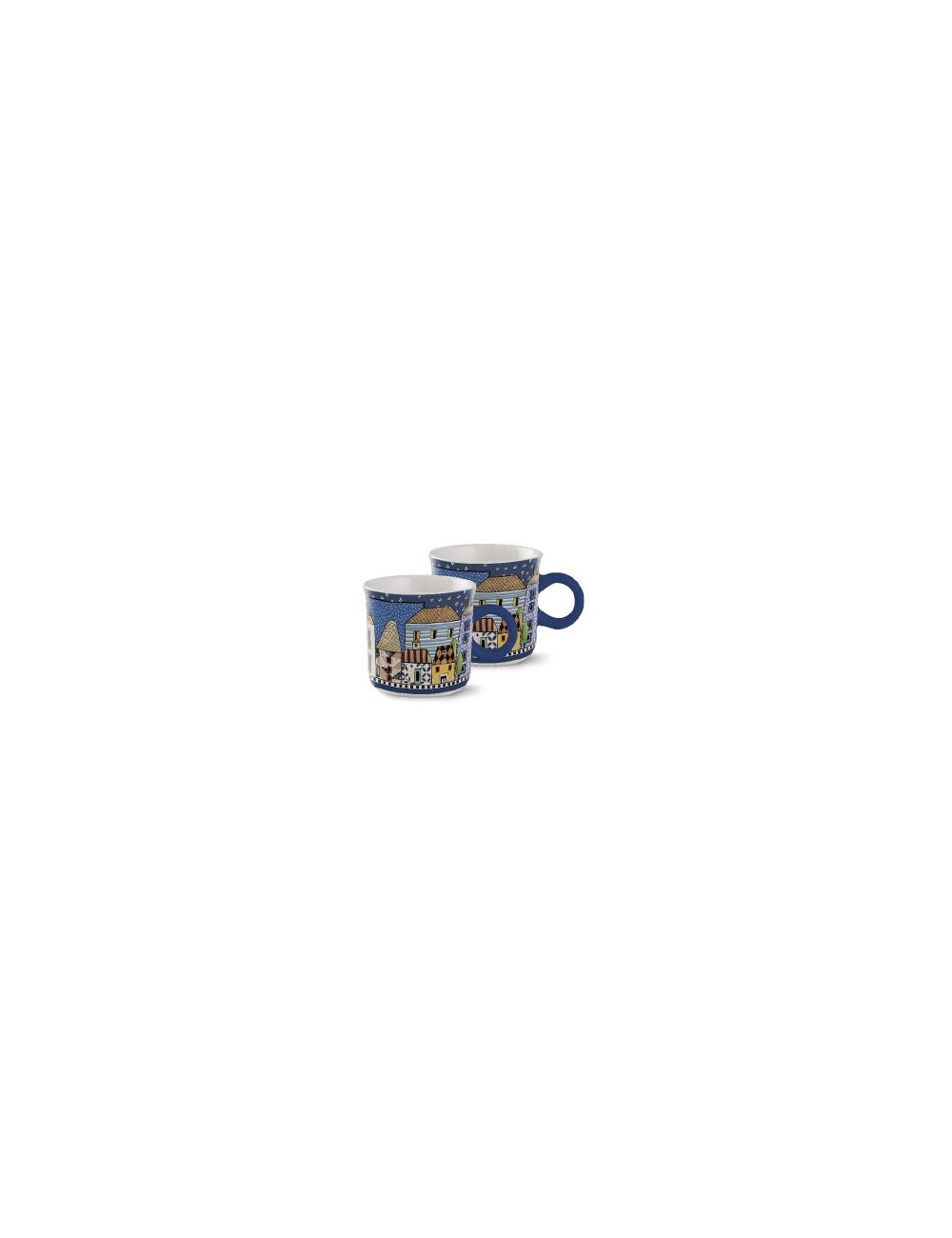 EGAN Mini mug blu Paese mio  tazze 2 pz