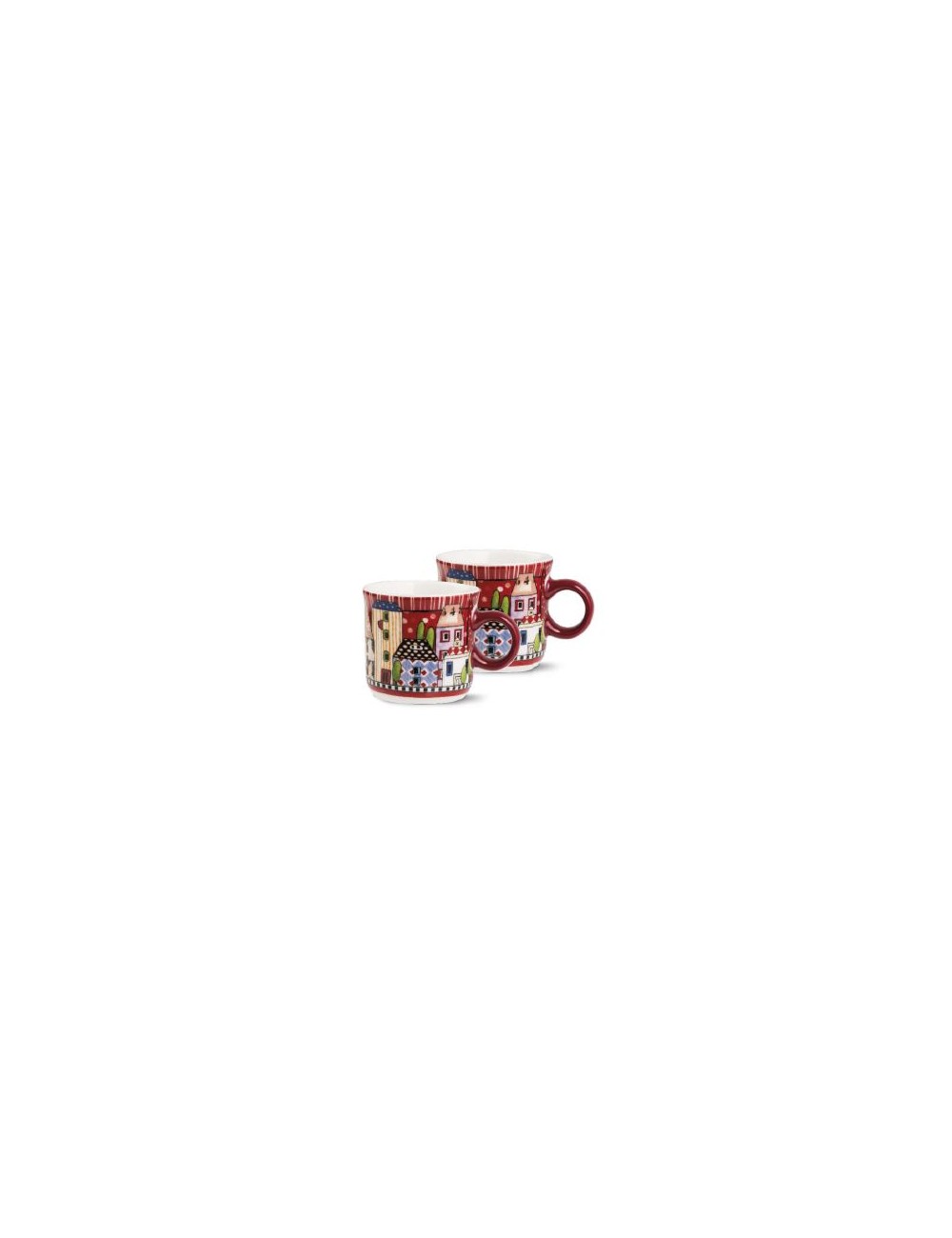 EGAN Mini mug rosse Paese mio  tazze 2 pz