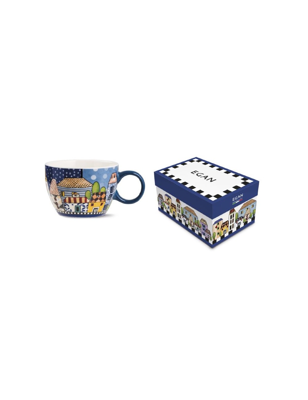 EGAN Tazza colazione Paese mio BLU  ML.460