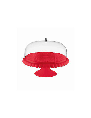 Guzzini Alzata Con Campana Tiffany rosso piccola