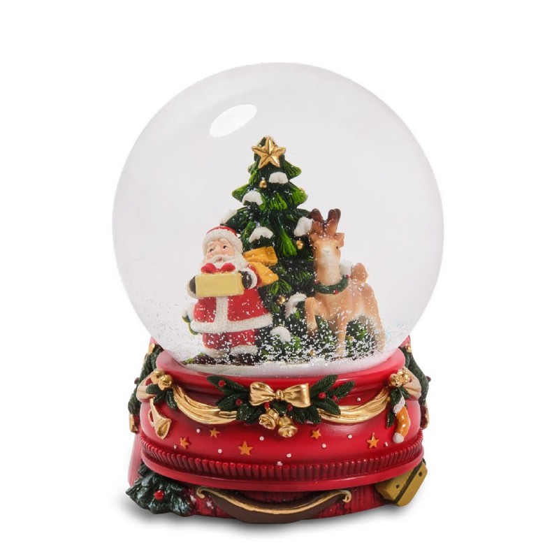 HENRIETTE  Globo Babbo Natale Cm.12x14H. Prestige Carillon