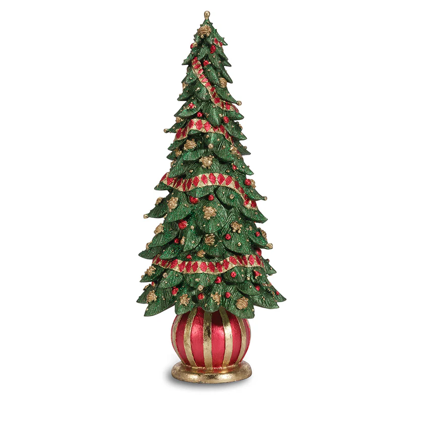 HENRIETTE DECORO Albero di natale ROYAL in resina D18xH43