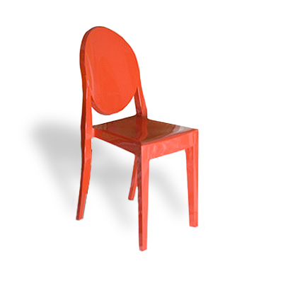 Kartell Sedia Victoria Ghost Set 1 pz ROSSO