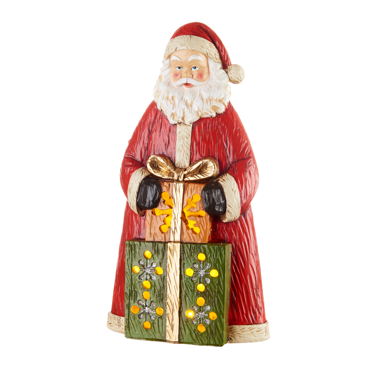 LOCA NERA Decorazione natalizia Santa Claus babbo natale pacco regalo