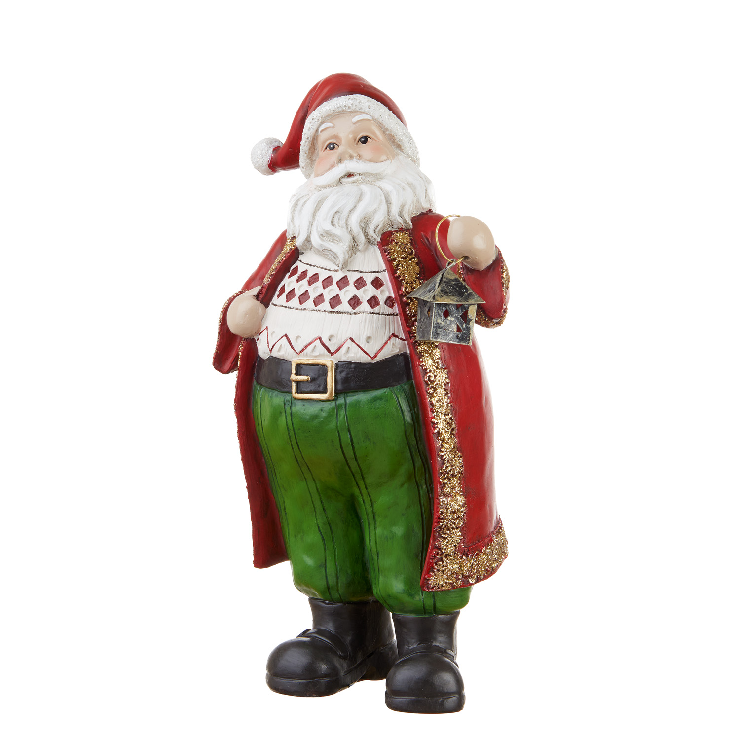 LOCA NERA Winter welcome, babbo natale grande, 16,5x12x29h cm