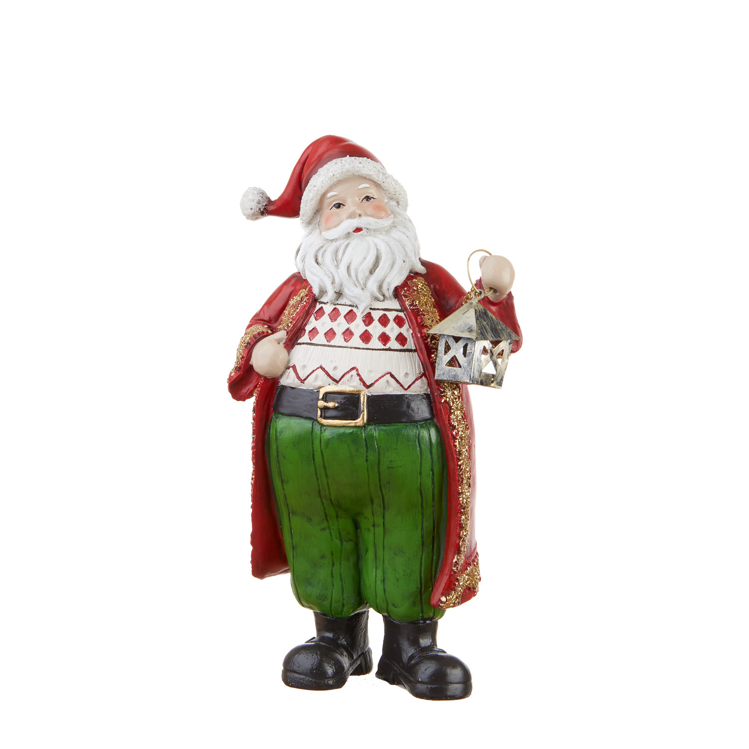 LOCA NERA Winter welcome, babbo natale piccolo, 13x9,5x22h cm