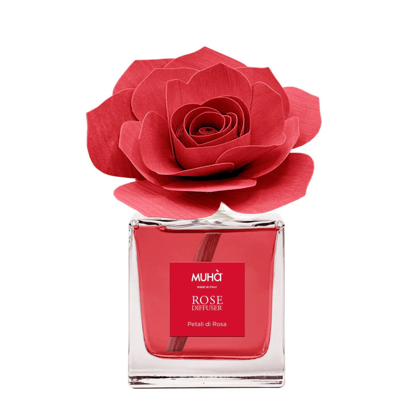 MUHA PROFUMATORE D’AMBIENTE ROSA DIFFUSER PETALI DI ROSA 100 ML