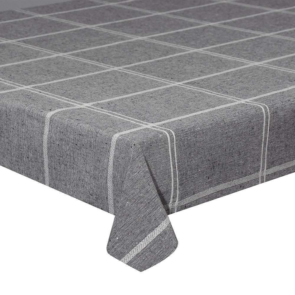 TOGNANA Tovaglia 140 X 180 Cm Cotone Grigio LINEA BOREAL