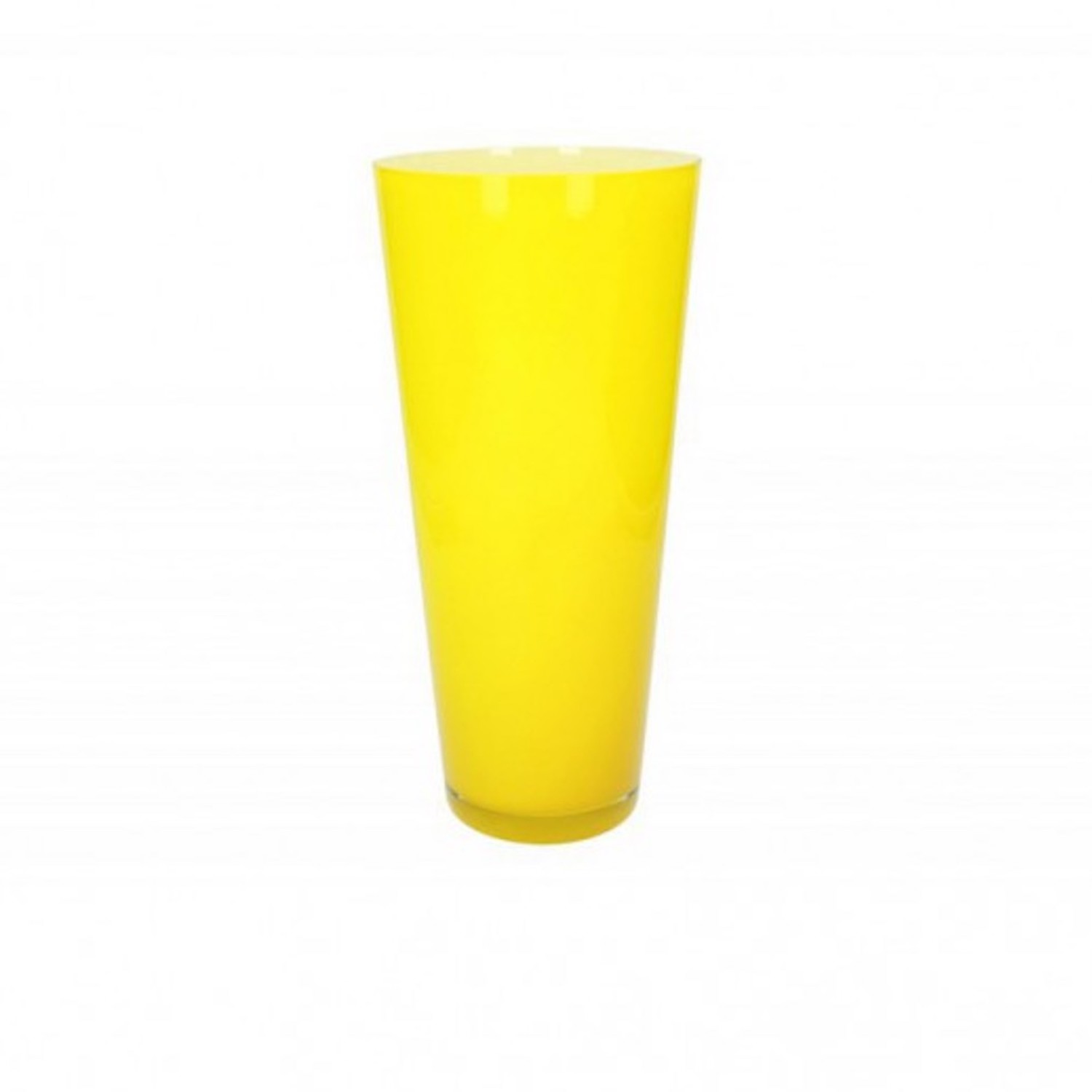 TOGNANA Vaso Demetra Conico Giallo cm 38 Linea glass