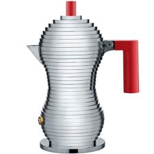 ALESSI Caffettiera espresso Induzione 6 tazze Pulcina pomolo rosso