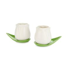 BALVI Set tazzine da cafè Tulip bianco 2 TZ