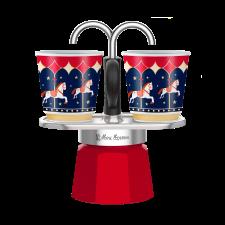 BIALETTI CAFFETTIERA CON 2 TAZZINE Set Mini Express Rosso