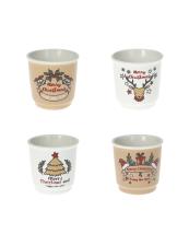 BRANDANI BICCHIERINO PANDIZENZERO SET 4 PZ NEW BONE CHINA