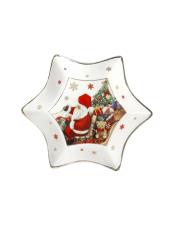 BRANDANI VASSOIETTO CHRISTMAS STELLA NEW BONE CHINA